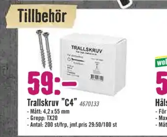 Trallskruv
