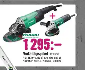 Hornbach HiKoki Vinkelslip erbjuda