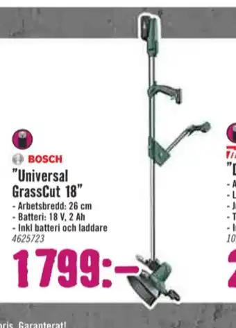 Hornbach Bosch Grästrimmer erbjuda