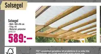 Hornbach Segelduk erbjuda