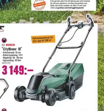 Hornbach Bosch Gräsklippare erbjuda