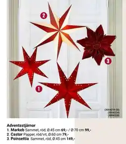 ÖoB Adventsstjärnor erbjuda