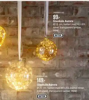 ÖoB Glaskula Aurora erbjuda