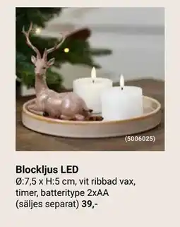 ÖoB Blockljus LED erbjuda