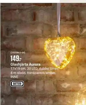 ÖoB Glashjärta Aurora erbjuda