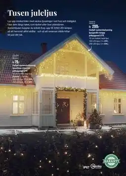 ÖoB Hafjell systembelysning ljusslinga klassisk påbyggnad UTE erbjuda