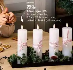 ÖoB Adventsljus LED erbjuda