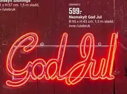 ÖoB Neonskylt God Jul erbjuda