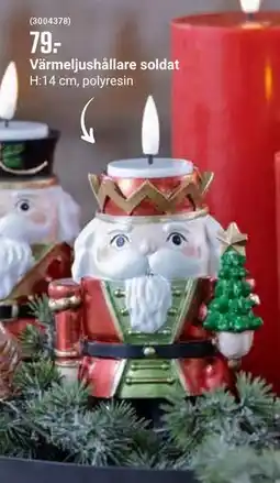 ÖoB Värmeljushållare soldat erbjuda