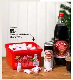 ÖoB Cloetta Juleskum i burk erbjuda