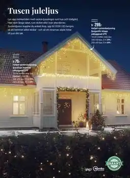 ÖoB Hafjell systembelysning ljusgardin istapp påbyggnad UTE erbjuda