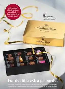 ÖoB Anthon Berg Guldask erbjuda