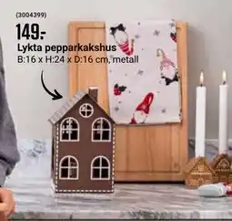 ÖoB Lykta pepparkakshus erbjuda