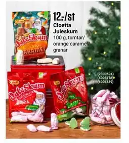ÖoB Cloetta Juleskum erbjuda