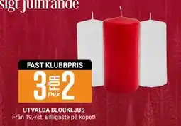 ÖoB UTVALDA BLOCKLJUS erbjuda