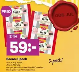 City Gross Bacon 3-pack, Pris i appen erbjuda