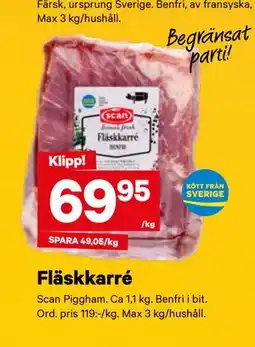 City Gross Fläskkarré erbjuda