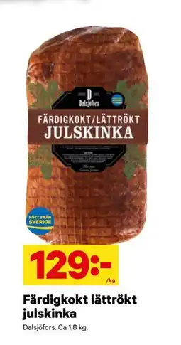 City Gross Färdigkokt lättrökt julskinka erbjuda