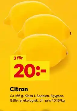 City Gross Citron erbjuda