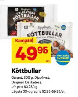 City Gross Köttbullar erbjuda