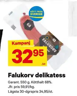 City Gross Falukorv delikatess erbjuda