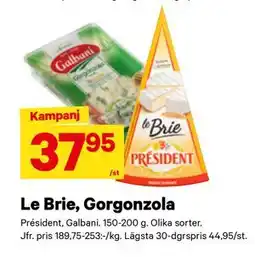 City Gross Le Brie, Gorgonzola erbjuda