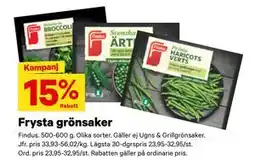 City Gross Frysta grönsaker erbjuda