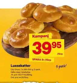 City Gross Lussekatter erbjuda