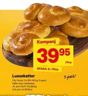 City Gross Lussekatter erbjuda