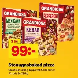 City Gross Stenugnsbakad pizza erbjuda