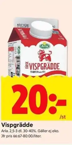 ICA Kvantum Arla Vispgrädde erbjuda