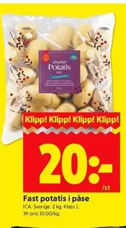 ICA Kvantum ICA Fast potatis i påse erbjuda
