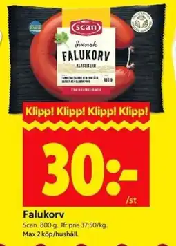 ICA Kvantum Scan Falukorv erbjuda