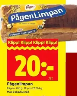 ICA Kvantum Pågen Pågenlimpan erbjuda