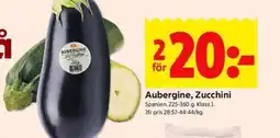 ICA Kvantum Aubergine, Zucchini erbjuda