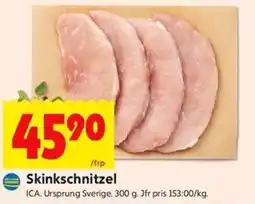 ICA Kvantum ICA Skinkschnitzel erbjuda