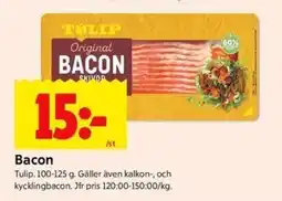 ICA Kvantum TULIP Bacon erbjuda