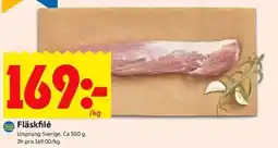 ICA Kvantum Fläskfilé erbjuda