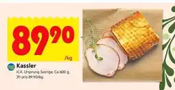 ICA Kvantum Kassler erbjuda