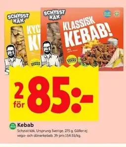 ICA Kvantum SCHYSST KÄK Kebab erbjuda