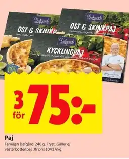 ICA Kvantum Familjen Dafgård Paj erbjuda