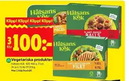 ICA Kvantum Hälsans Kök Vegetariska produkter erbjuda