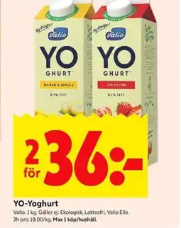 ICA Kvantum Valio YO-Yoghurt erbjuda