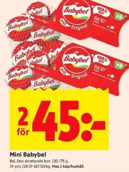 ICA Kvantum Mini Babybel erbjuda