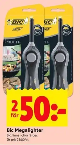 ICA Kvantum Bic Megalighter erbjuda