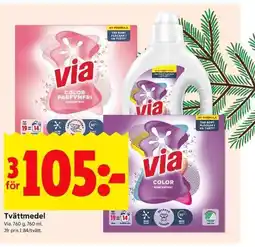 ICA Kvantum VIA Tvättmedel erbjuda