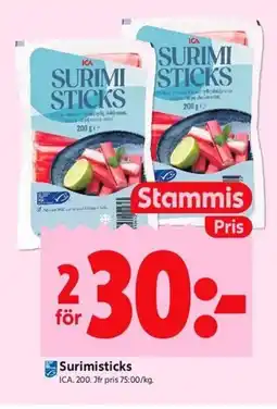 ICA Kvantum ICA Surimisticks erbjuda