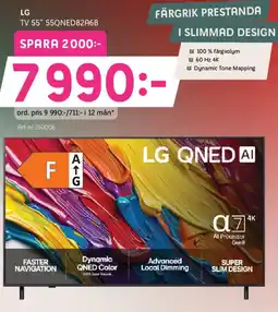 Elon LG TV 55" 55QNED82A6B erbjuda