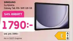 Elon SAMSUNG Surfplatta Galaxy Tab A9+ Wifi 128 GB erbjuda