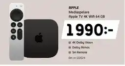 Elon APPLE Mediaspelare Apple TV 4K Wifi 64 GB erbjuda